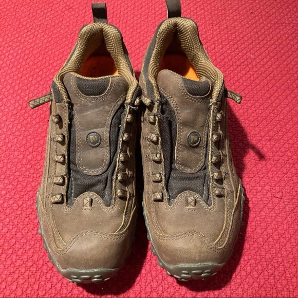 MERRELL Sz 8.5 Intercept Leather Air  Cushion Vibram Outsole Waterproof Sneakers - Picture 2 of 10